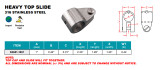 Suncor Heavy Top Slide 1" 316 Stainless Steel S3681-1001