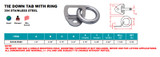 Suncor Tie Down Tab with Ring 304 Stainless Steel S3725-R050