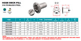 Suncor Hose Deck Fill Waste 1-1/2" 316 Stainless Steel S3914-0000
