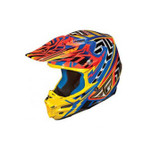 FLY Racing F2 Carbon Andrew Short Replica Helmet Orange/Blue/Yellow 73-4044