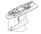 YAMAHA OEM Lower Casing 6CE-45301-00-8D