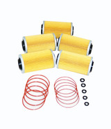 5 Sea Doo 4-TEC Oil Filters & O-Ring Kits RXP RXT GTX GTI RXP-X RXT-X 2002-2012 (006-560-(5)-Rings)