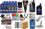Yamaha F150 Outboard Comprehensive Maintenance Kit – 2006+ 2.7L Models (F150A / F150TXR / F150LA / F150XA/ F150LB/ F150XB/ F150B) – Genuine OEM Oil Change, Fuel Filters, Gear Lube, Water Pump, Thermostat, Trim Fluid, Spark Plugs, Anode & Trim Tab