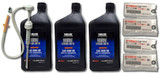 YAMAHA Yamalube OEM TWIN Outboard HD Heavy Duty Gear Lube Kit w/Pump, 4x ACC-GLUBE-HD-QT Lower Unit Oil, 4x 90430-08003-00 Gaskets 4 Stroke V8 F300 F350 5.3L SHO VMAX F200 F225 F250 4.2L Offshore