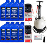 YAMAHA 24' Boat OEM Oil Change Kit - Jet Boat 4W Yamalube w/ 69J-13440-03-00 Filters for 2010+ AR240 SX240 HO/ 242 LIMITED/S/E-SERIES/ 242X/ 212SS/ 212X w/ 6L Oil Extractor Pump