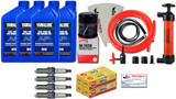 YAMAHA SVHO 1.8L WaveRunner Oil Change Kit w/Filter FX-SVHO FZR-SVHO FZS-SVHO GP1800 GP1800R 69J-13440-03-00 NGK Spark Plugs & Deluxe PWC Oil Extractor Fluid Removal Pump Maintenance Kit