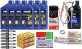 YAMAHA OEM 2008+ F225 SPORT Oil Change 10W30 FC 4M Lower Unit Gear Lube Drain Fill Gaskets NGK Spark Plugs LFR6A-11 Primary Fuel Filter Maintenance Kit