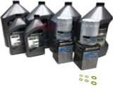 Mercury VERADO 25W50 Two Lens Quick Silver Oil Change Kit w / Gear Lube High Performance Bottom Unit and L6 200/225/250/275/300/350 / 400HP 400R Outboard Models