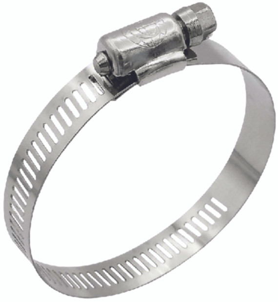 Seachoice Stainless-Steel Marine Hose Clamps 9/16 Inch Band Size #8 (10/BX) 50-23407
