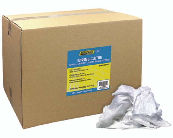 Seachoice New White Knits Wiping Cloths 40-lb Box 50-90031