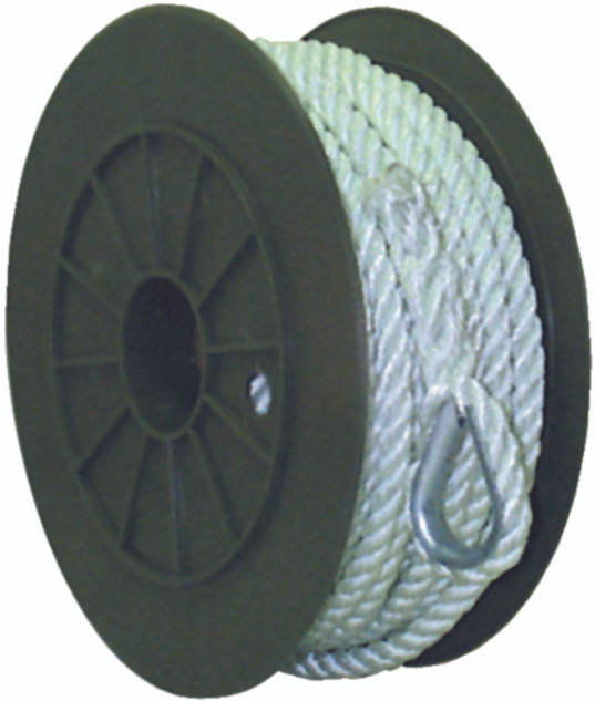 Seachoice 3-Strand Twisted Nylon Anchor Line White 1/2 Inch x 300 ft. 50-40783