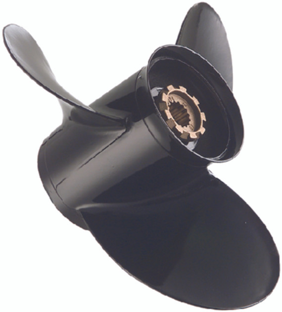 Quicksilver Black Diamond BII Bravo Two Aluminum Propeller 3 Blade 710-48-8M0155023