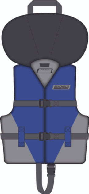 Seachoice Universal General Purpose Vest Blue/Gray Youth 50-99574