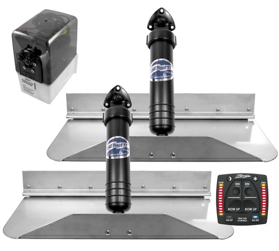 Bennett 18x9 Hydraulic Trim Tab System with One Box Indication 189OBI