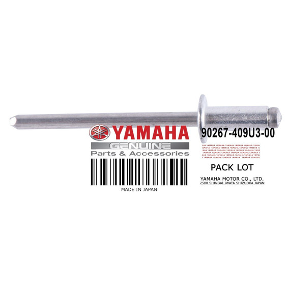 Yamaha OEM RIVET BLIND 90267-409U3-00