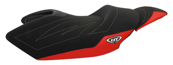 Hydro-Turf Premier Seat Cover For Yamaha FZR (2012-2016) Black/Red AZ-SEWFZR1-B