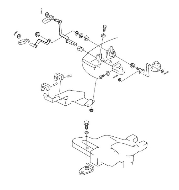 Yamaha F15 Outboard Remote Control Attachment Kit 66M-48501-01-00