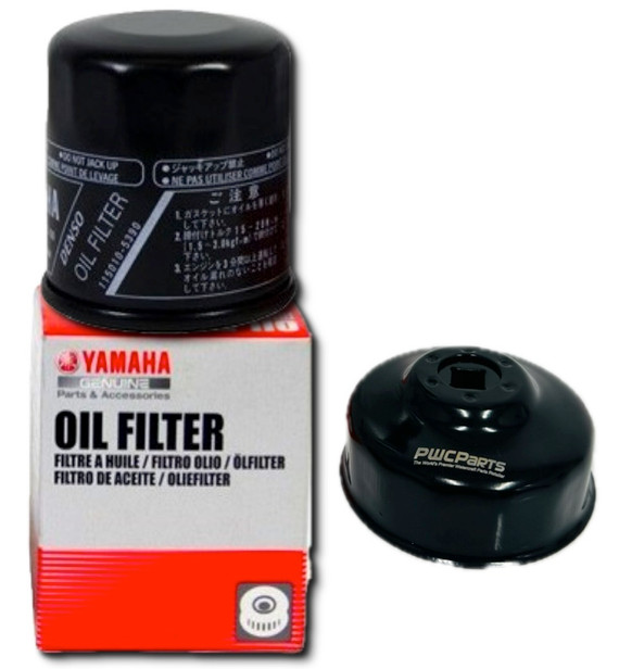 YAMAHA OEM 5GH-13440-71-00 Oil Filter with PWCParts Wrench F115 F90 F100 F40 F25