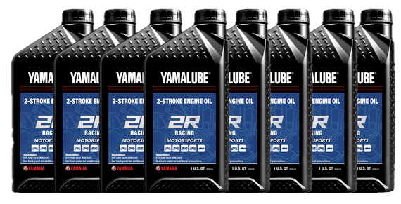 8x Pack YAMAHA Yamalube OEM 2R 2-Stroke MX ATV MC Racing Oil LUB-2STRK-R1-12