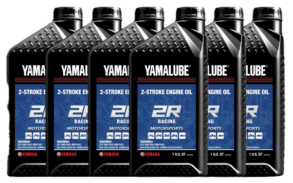 6x Pack YAMAHA Yamalube OEM 2R 2-Stroke MX ATV MC Racing Oil LUB-2STRK-R1-12