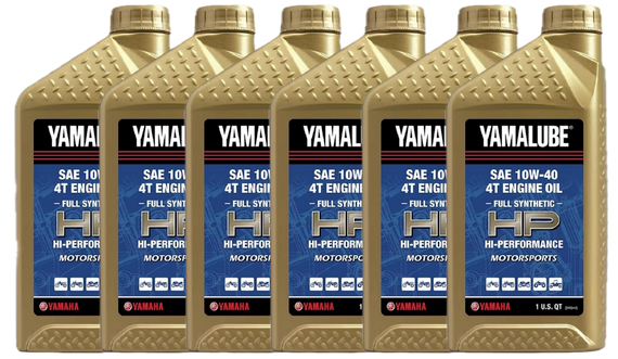 6x Pack YAMAHA Yamalube OEM Full-Synthetic 10W-40 HP Oil LUB-10W40-FS-12