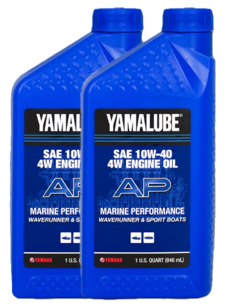 2x Pack YAMAHA YAMALUBE 4W WaveRunner 4-Stroke Engine Oil 10W40 LUB-10W40-WV-12