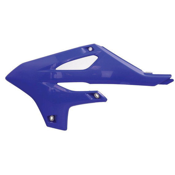 YAMAHA OEM YZ 2-Stroke Radiator Shroud without Graphics Black/Blue YZ125/X YZ250/X 2022-2024
