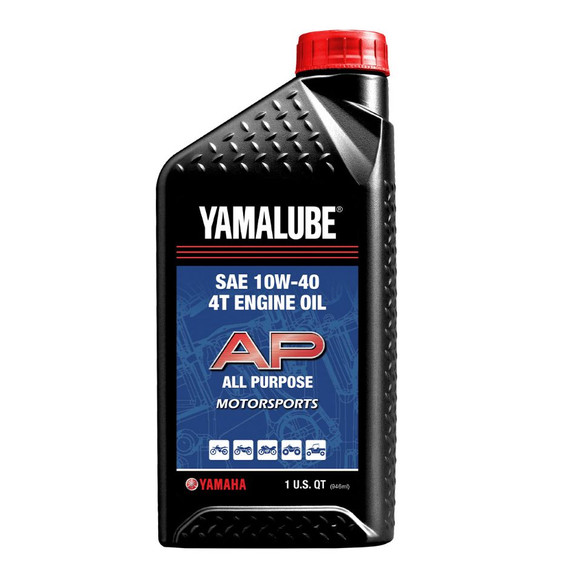 YAMAHA OEM Yamalube 10W-40 Motorsports AP Pack Of 4 LUB-10W40-AP-04