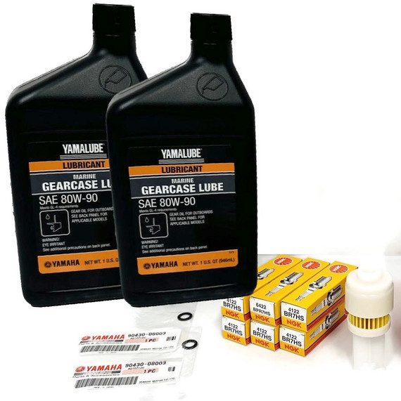 YAMAHA 15 HP 2-Stroke 100 Hour Service Maintenance Kit - 2000-2009