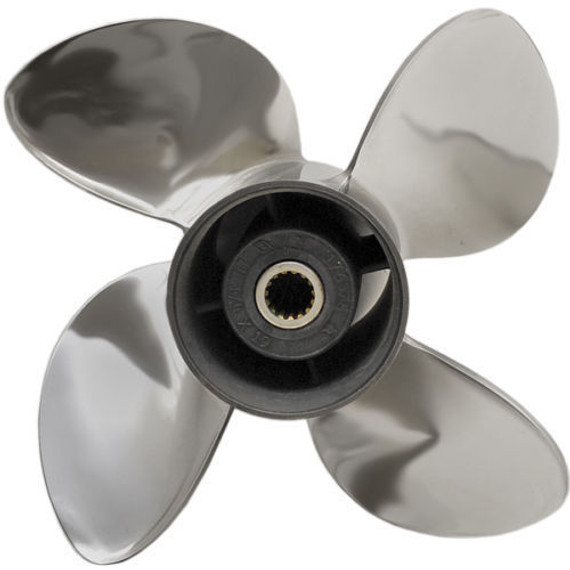YAMAHA T Series Saltwater Series HS4 "HIGH SEAS" Stainless Steel Propeller 4 Blade 15" Diameter x 21" Pitch LH Rotation 6CF-45B70-20-00
