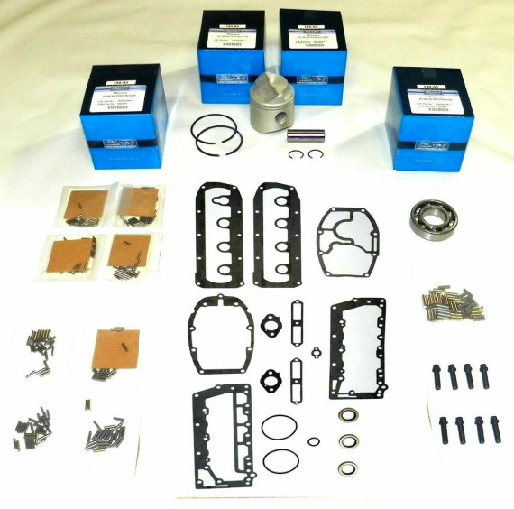 WSM Powerhead Rebuild Kit for Mercury / Mariner 75 - 85 HP 4 Cylinder Cross Flow 1973-1986 .030 Over 100-15-23