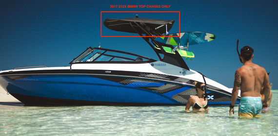 YAMAHA 212X Black Bimini Top and Cover Set Canvas F3R-U3108-30-00