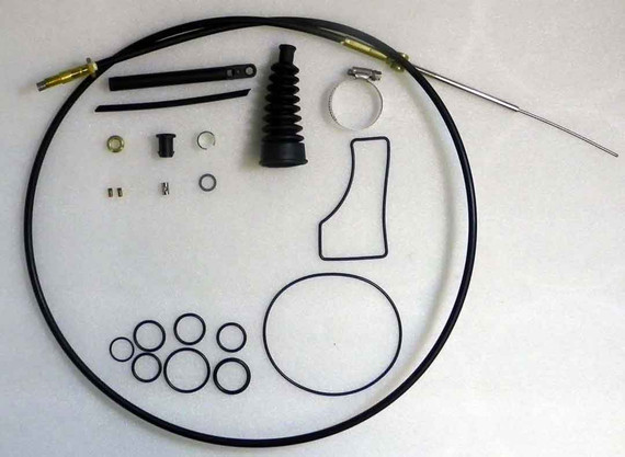 WSM Shift Cable Kit for Mercruiser Bravo w/Ends Bellows & O Rings 18-2604E, 815471T1 902-210