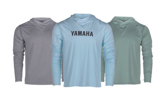 YAMAHA Unisex Sun Hoodie GRAY BLUE GREEN WTC-24SH