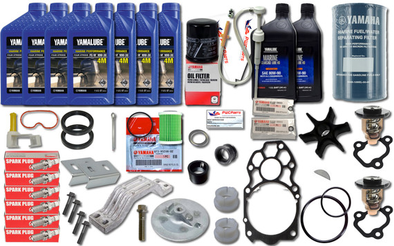 YAMAHA OEM 100-Hour Service Kit for Yamaha 4.2L V6 A-Model Outboards
Fits Models: F225XA, F250XA, F300XCA, F300UCA, F300A, F300CA, F300-A & More