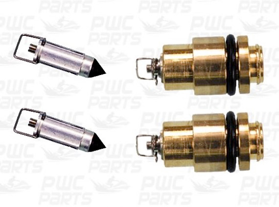 2x PWCParts Carburetor Needle & Seat for Mikuni SBN 2.0 PWC-006-361