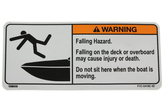 YAMAHA OEM Caution Label F1C-U418C-00-00