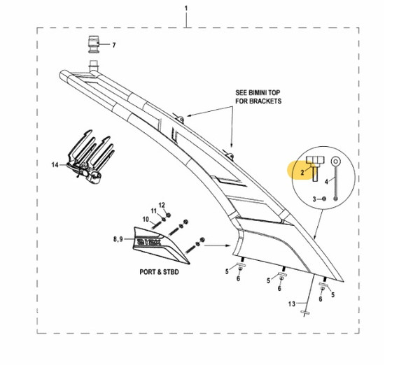 YAMAHA OEM Knob Screw F3F-U724D-30-00