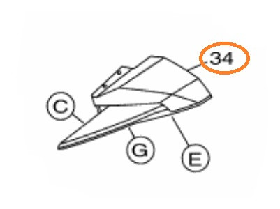 YAMAHA OEM Mirror Assembly 1 F4N-U590D-70-00