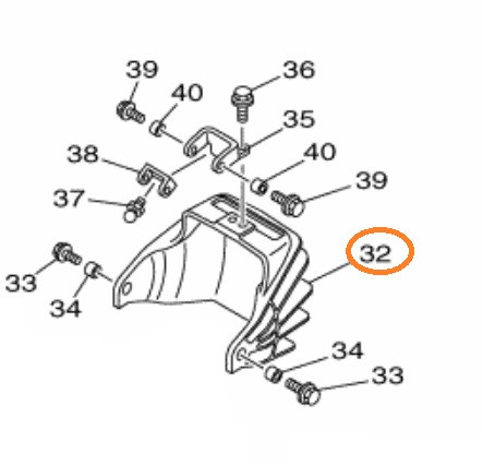 YAMAHA OEM Deflector Nozzle 6AP-51313-10-00
