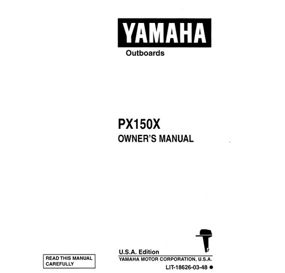 YAMAHA OEM Owner's Manual 1999 - PX150TLRX - LIT-18626-03-48 Models MP150TLR, PX150TLRX, V6 2.6L CARB