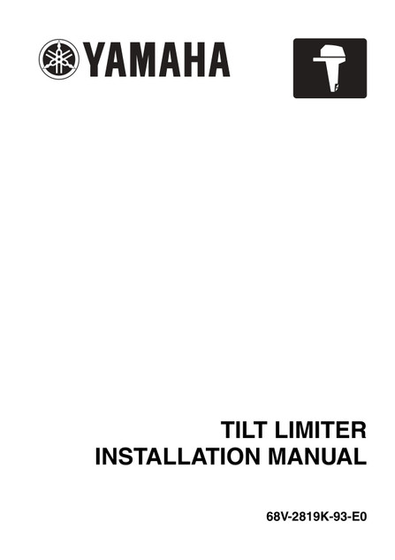 YAMAHA OEM Accessory Installation Instructions - Four Stroke