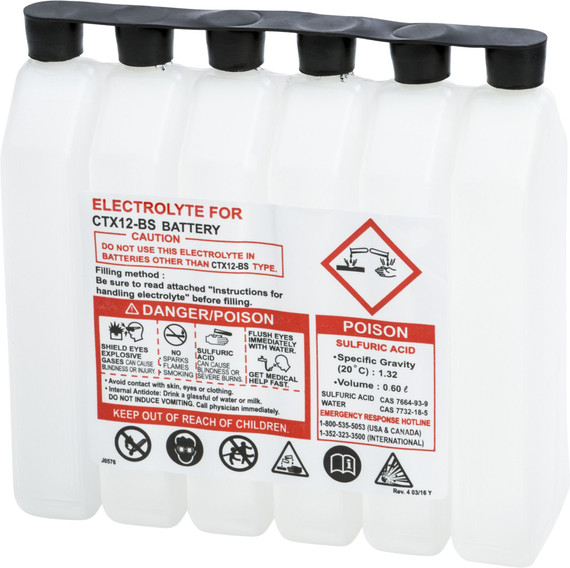 FIRE POWER Sealed Battery Electrolyte Pack for PWC / Personal Watercraft | 600CC CTX | 49-3025