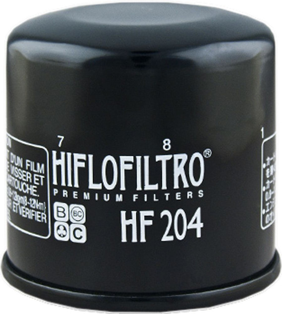 HIFLOFILTRO Oil Filter 16 in, Chrome for PWC / Personal Watercraft | Fits Honda, Kawasaki, Yamaha | HF204 | 550-0204
