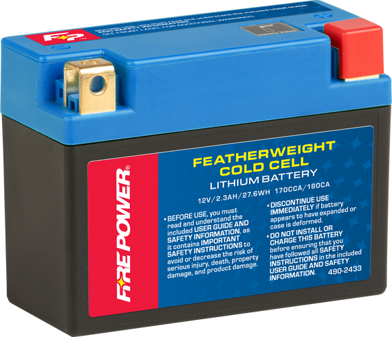 FIRE POWER Featherweight Lithium Battery for PWC / Personal Watercraft | HJ12L-FPZ | 490-2433