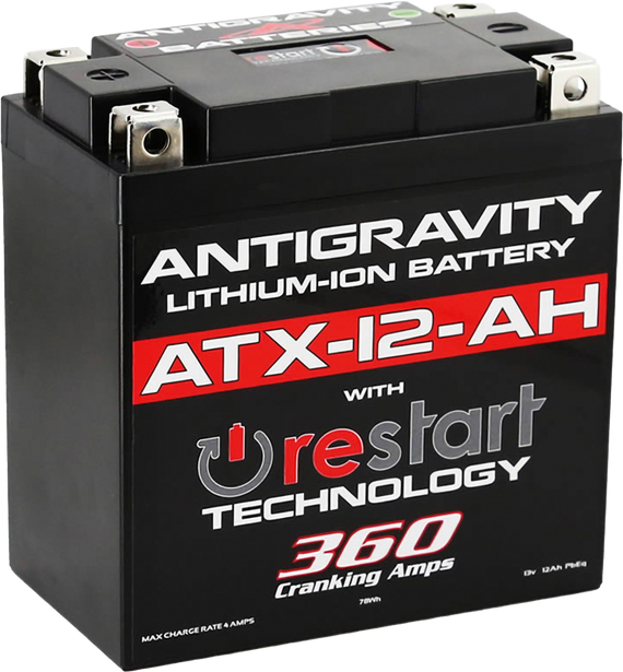 ANTIGRAVITY Restart Lithium Battery for PWC / Personal Watercraft | AG-ATX12-AH-RS | 58-7009
