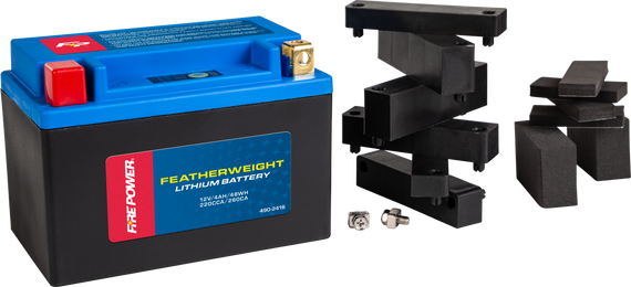 FIRE POWER Featherweight Lithium Battery for PWC / Personal Watercraft | Fits Bombardier, Kawasaki, Yamaha | HJTX14-FP-B | 490-2416
