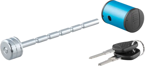 CURT Coupler Locks 1/4", Black, aluminum for PWC / Personal Watercraft | 23503 | 52-3065