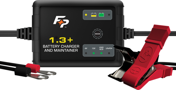 FIRE POWER Battery Charger 6V & 12V 1.3A aluminum for PWC / Personal Watercraft | 030-0014-07-02 | 490-2901