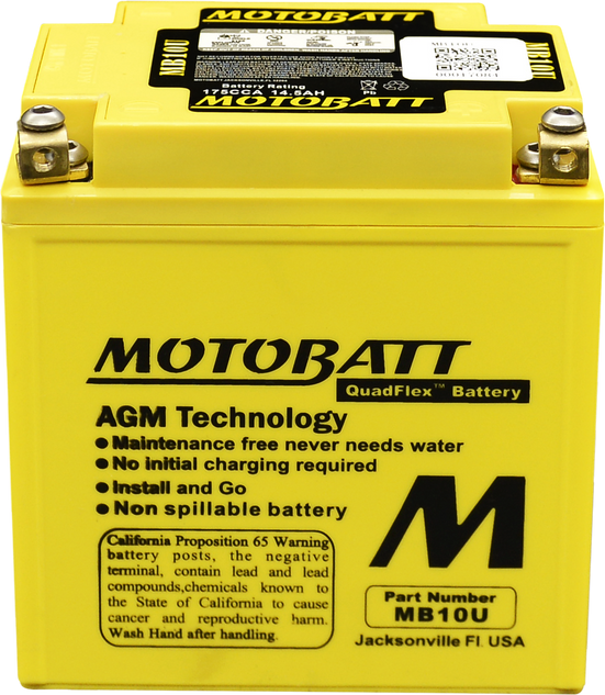 MOTOBATT Quadflex AGM Batteries for PWC / Personal Watercraft | MB10U | 491-1022